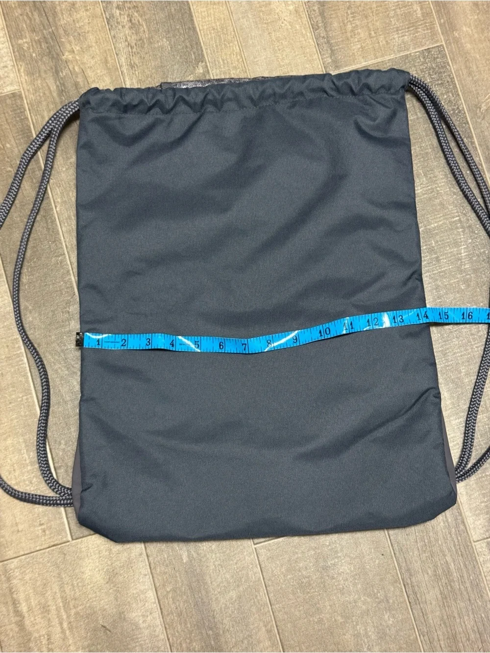 adidas Gray Drawstring Backpack Copper Stripes Gym Athletic Luggage’s Durable